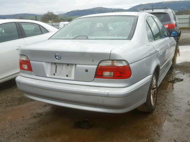 WBADT63492CF14974 - 2002 BMW 530 I AUTO SILVER photo 4