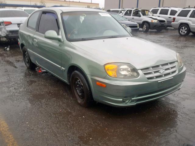 KMHCG35C73U236280 - 2003 HYUNDAI ACCENT GL GREEN photo 1