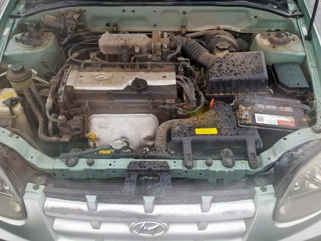 KMHCG35C73U236280 - 2003 HYUNDAI ACCENT GL GREEN photo 7