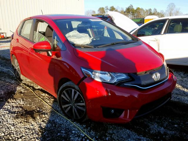 3HGGK5H86FM738148 - 2015 HONDA FIT EX RED photo 1