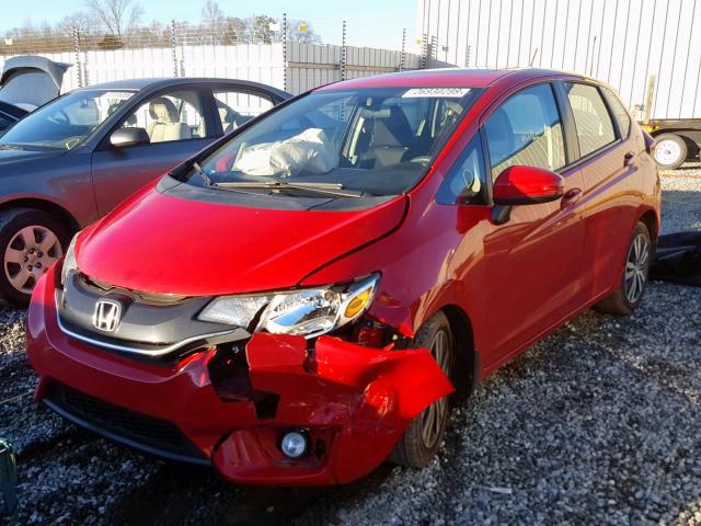 3HGGK5H86FM738148 - 2015 HONDA FIT EX RED photo 2