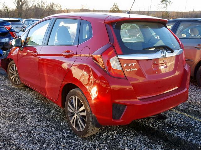 3HGGK5H86FM738148 - 2015 HONDA FIT EX RED photo 3