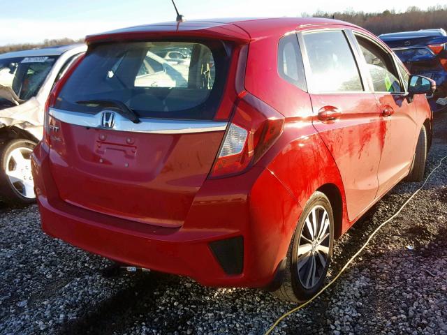 3HGGK5H86FM738148 - 2015 HONDA FIT EX RED photo 4