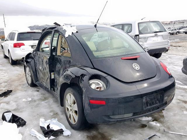 3VWPG31C59M510047 - 2009 VOLKSWAGEN NEW BEETLE BLACK photo 3