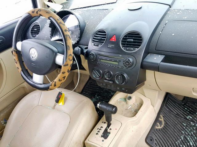 3VWPG31C59M510047 - 2009 VOLKSWAGEN NEW BEETLE BLACK photo 9