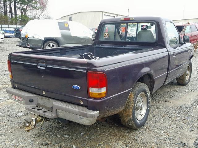 1FTCR10A3PUC21192 - 1993 FORD RANGER PURPLE photo 4