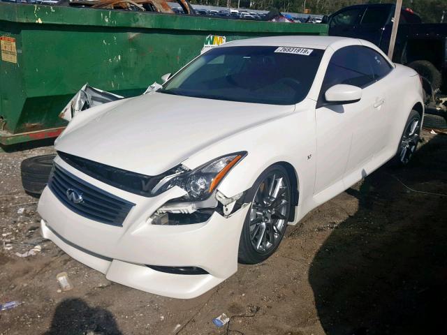 JN1CV6FE1FM810326 - 2015 INFINITI Q60 BASE WHITE photo 2