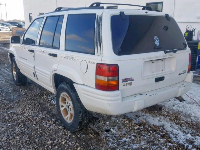 1J4GZ78Y2VC562098 - 1997 JEEP GRAND CHER WHITE photo 3