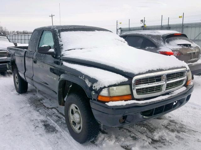 1B7GG12X82S721233 - 2002 DODGE DAKOTA BAS BLACK photo 1