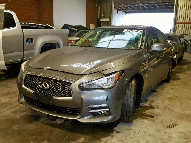 JN1CV7AP4GM203319 - 2016 INFINITI Q50 BASE GRAY photo 2