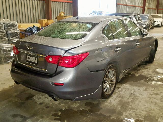 JN1CV7AP4GM203319 - 2016 INFINITI Q50 BASE GRAY photo 4