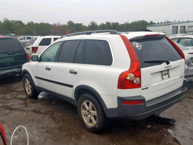 YV1CZ59H741045116 - 2004 VOLVO XC90 WHITE photo 3