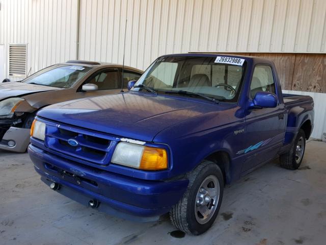 1FTCR10A4SPA26550 - 1995 FORD RANGER PURPLE photo 2