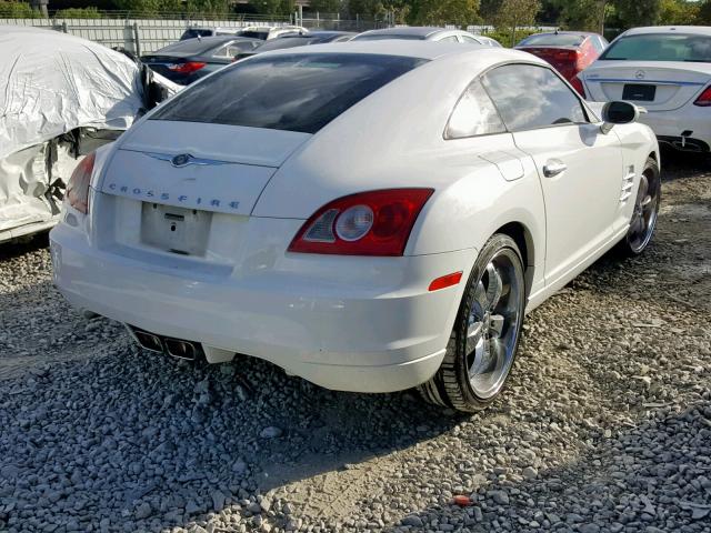 1C3AN69L54X009350 - 2004 CHRYSLER CROSSFIRE WHITE photo 4