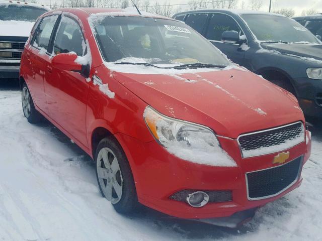 KL1TG6DEXAB103716 - 2010 CHEVROLET AVEO LT RED photo 1