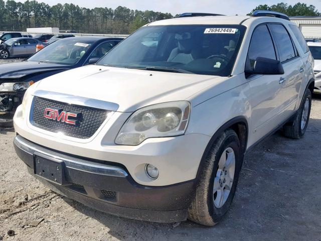 1GKEV13D49J103932 - 2009 GMC ACADIA SLE WHITE photo 2