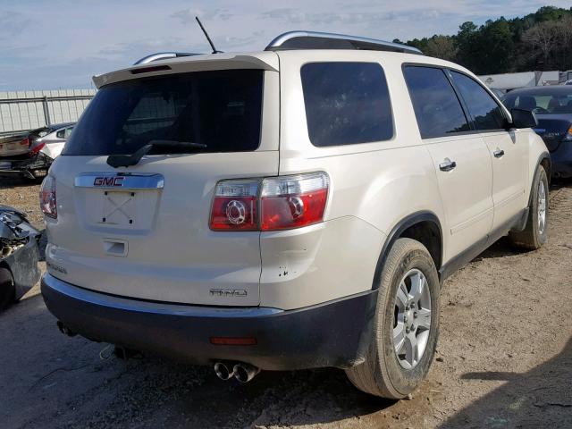 1GKEV13D49J103932 - 2009 GMC ACADIA SLE WHITE photo 4