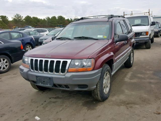 1J4GW48S6YC297595 - 2000 JEEP GRAND CHER MAROON photo 2