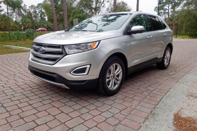 2FMPK3J88HBB45369 - 2017 FORD EDGE SEL SILVER photo 2