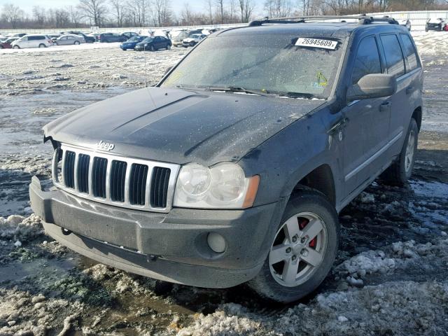 1J8HR58255C642272 - 2005 JEEP GRAND CHER BLACK photo 2