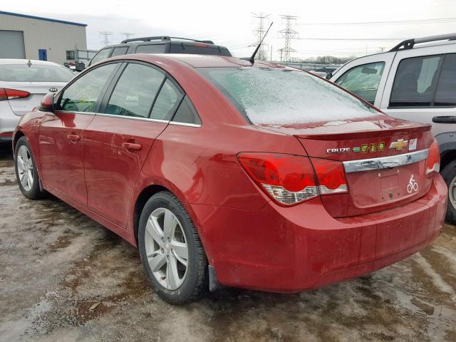 1G1P75SZ3E7169553 - 2014 CHEVROLET CRUZE RED photo 3