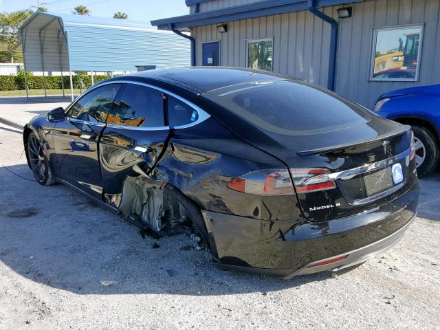 5YJSA1H11EFP33496 - 2014 TESLA MODEL S BLACK photo 3