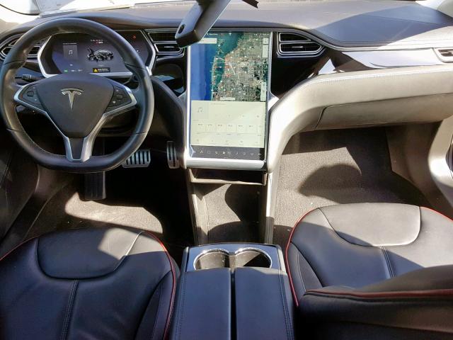 5YJSA1H11EFP33496 - 2014 TESLA MODEL S BLACK photo 9