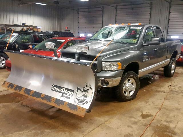 3D7KU28D53G794189 - 2003 DODGE RAM 2500 S GRAY photo 2