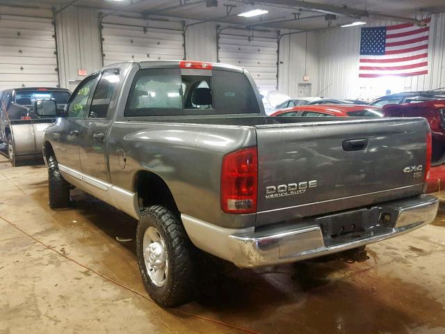 3D7KU28D53G794189 - 2003 DODGE RAM 2500 S GRAY photo 3