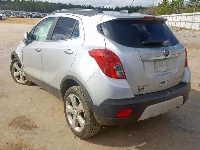 KL4CJASB6GB562881 - 2016 BUICK ENCORE SILVER photo 3