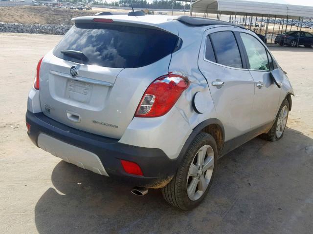 KL4CJASB6GB562881 - 2016 BUICK ENCORE SILVER photo 4