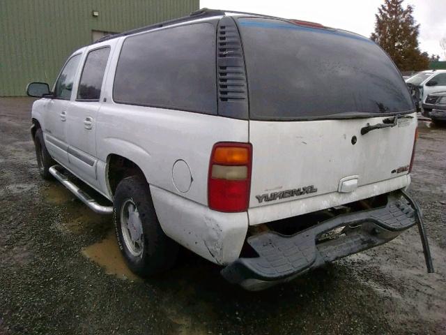 3GKFK16Z02G295961 - 2002 GMC YUKON XL K WHITE photo 3