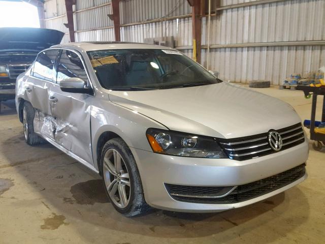 1VWBS7A35EC106242 - 2014 VOLKSWAGEN PASSAT SE SILVER photo 1