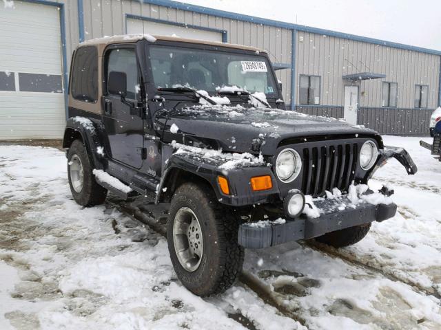 1J4FA59S2YP774109 - 2000 JEEP WRANGLER / BLACK photo 1