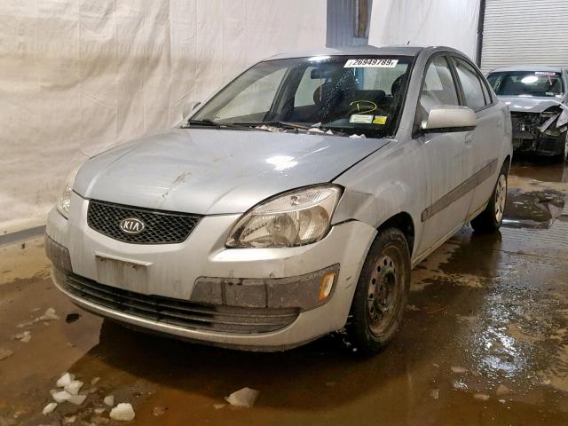 KNADE123366143639 - 2006 KIA RIO BLUE photo 2