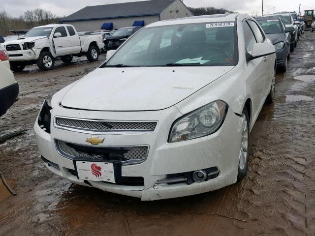 1G1ZE5EU5CF262222 - 2012 CHEVROLET MALIBU LTZ WHITE photo 2