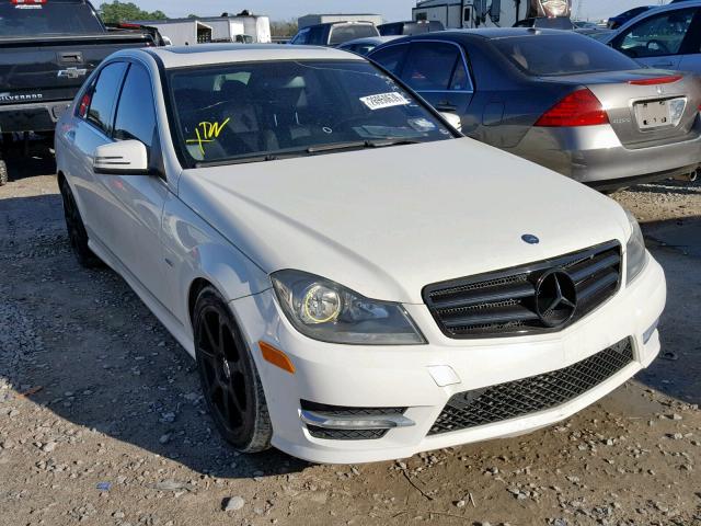 WDDGF4HBXCR195332 - 2012 MERCEDES-BENZ C 250 WHITE photo 1