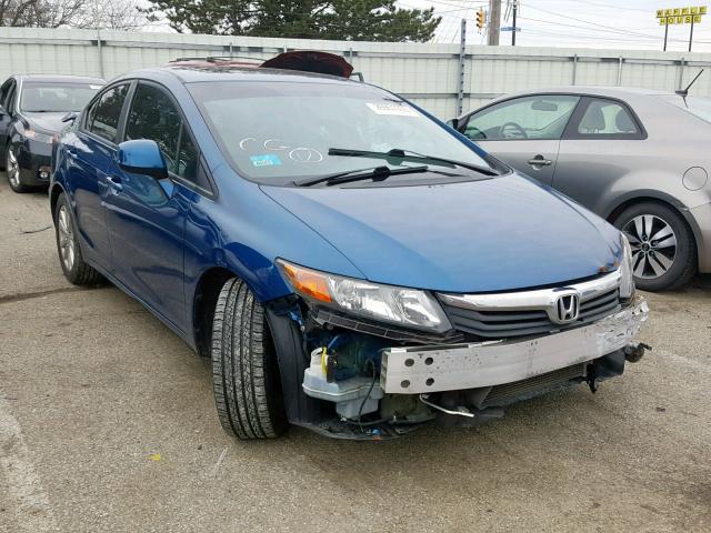 19XFB2F99CE044550 - 2012 HONDA CIVIC EXL BLUE photo 1