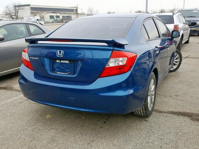 19XFB2F99CE044550 - 2012 HONDA CIVIC EXL BLUE photo 4