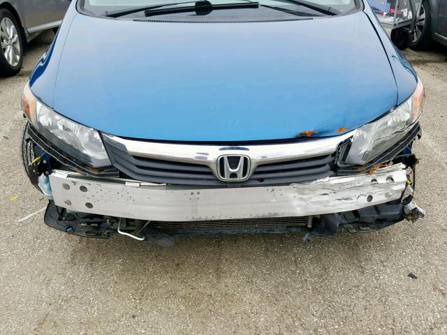 19XFB2F99CE044550 - 2012 HONDA CIVIC EXL BLUE photo 9