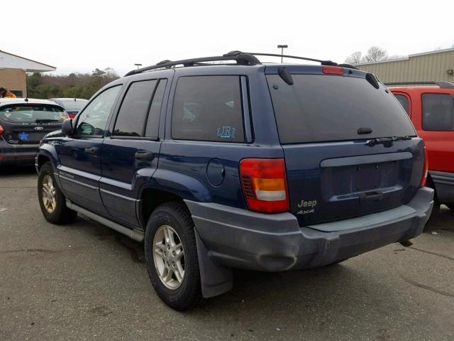 1J4GW48S62C320316 - 2002 JEEP GRAND CHER BLUE photo 3