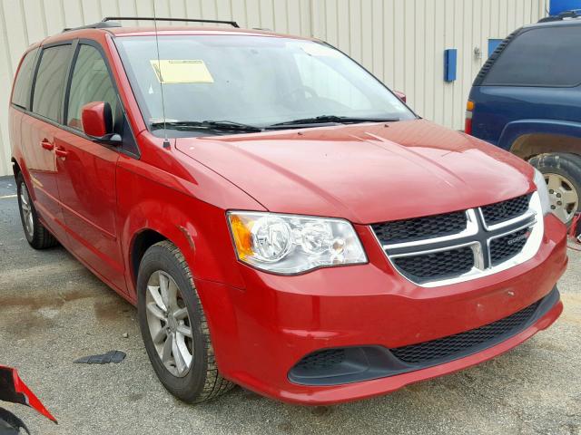 2C4RDGCG8ER430207 - 2014 DODGE GRAND CARA RED photo 1