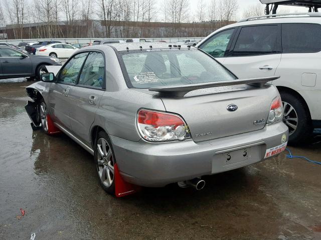 JF1GD75667G508859 - 2007 SUBARU IMPREZA WR SILVER photo 3