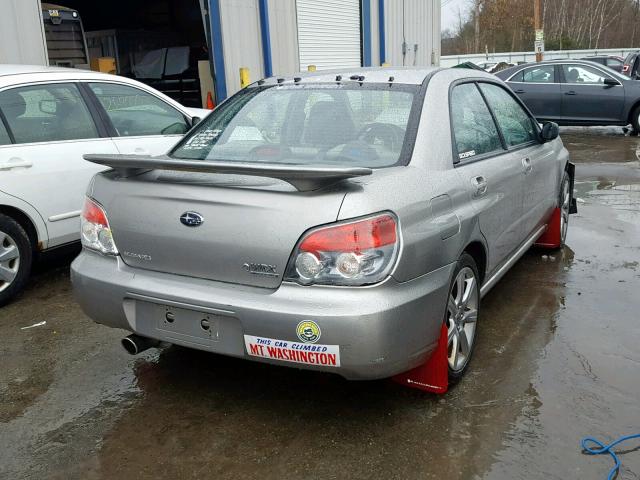 JF1GD75667G508859 - 2007 SUBARU IMPREZA WR SILVER photo 4