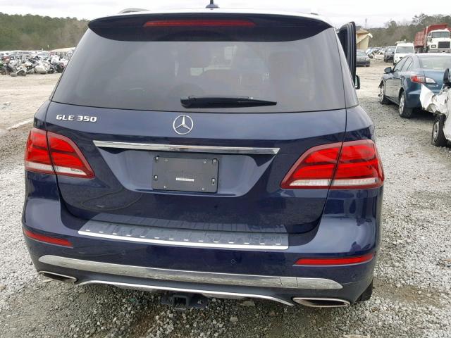 4JGDA5JB9HA885473 - 2017 MERCEDES-BENZ GLE 350 BLUE photo 9