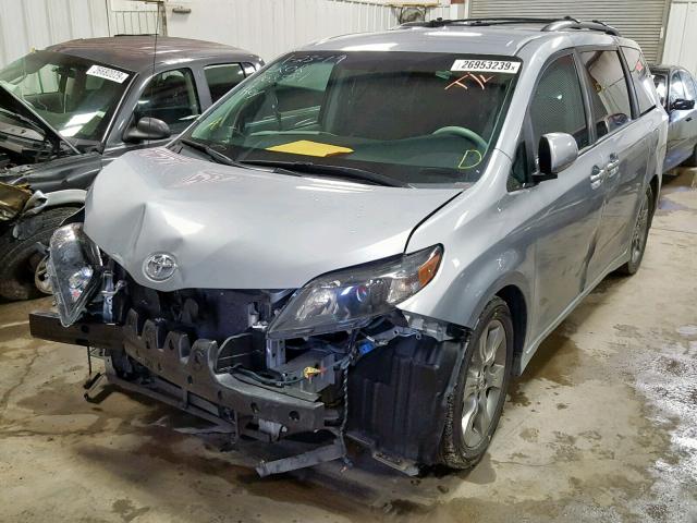 5TDXK3DC1BS068581 - 2011 TOYOTA SIENNA SPO SILVER photo 2