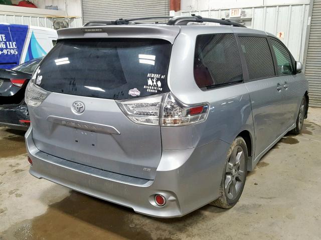 5TDXK3DC1BS068581 - 2011 TOYOTA SIENNA SPO SILVER photo 4