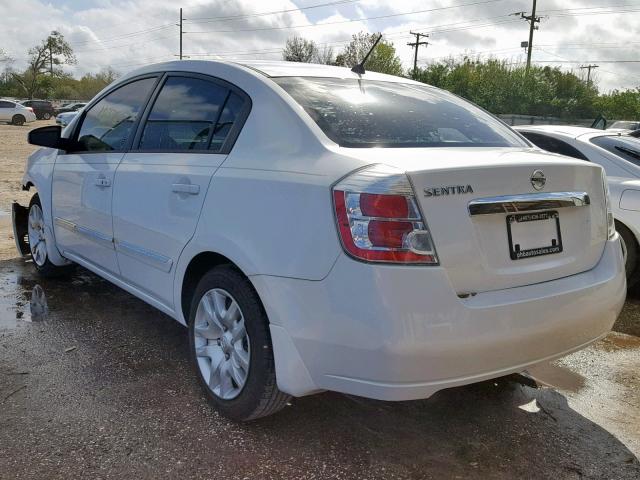 3N1AB6AP4AL603862 - 2010 NISSAN SENTRA 2.0 WHITE photo 3