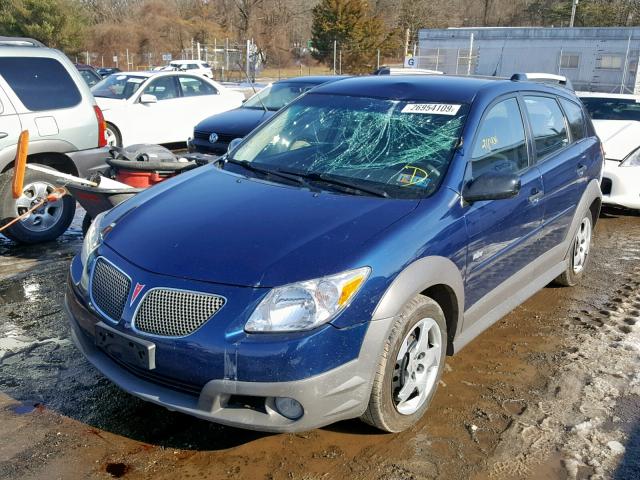 5Y2SL65826Z454787 - 2006 PONTIAC VIBE BLUE photo 2