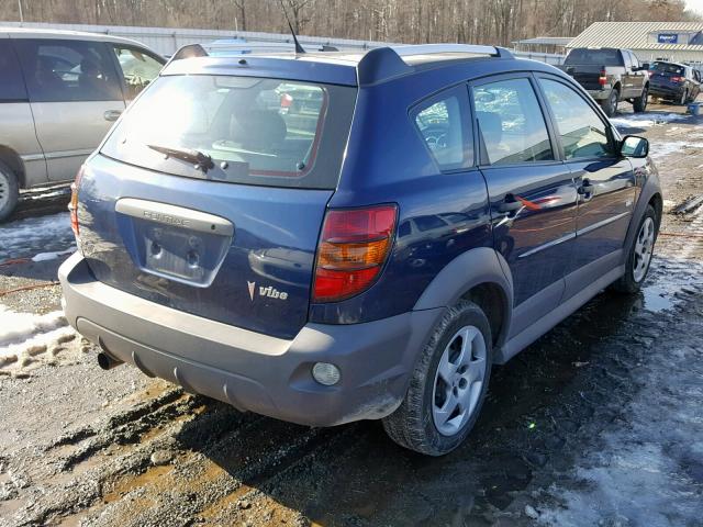 5Y2SL65826Z454787 - 2006 PONTIAC VIBE BLUE photo 4